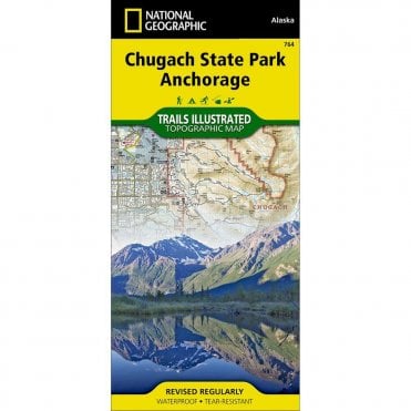 Chugach State Park, Anchorage Trail Map - Nat Geo 764