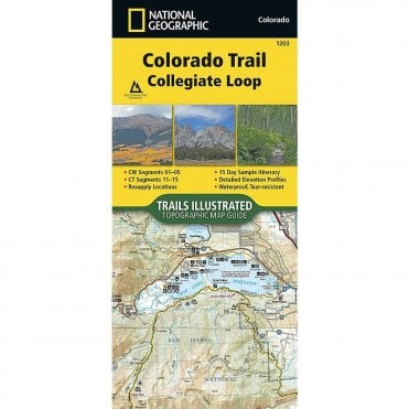 Colorado Trail, Collegiate Loop Trail Map - Nat Geo 1203