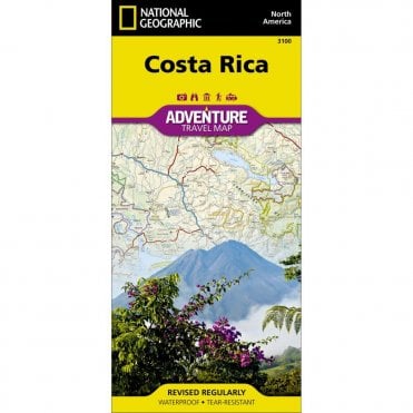 Costa Rica Adventure Map - Nat Geo 3100