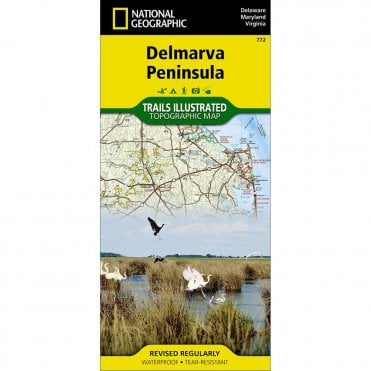 Delmarva Peninsula Trail Map - Nat Geo 772