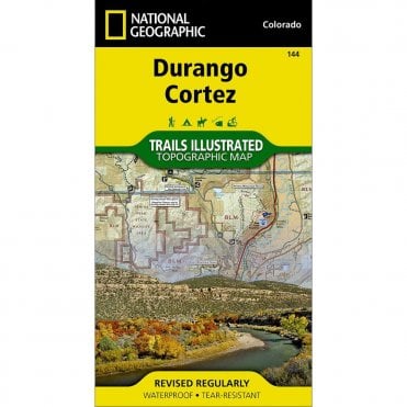Durango, Cortez Trail Map - Nat Geo 144