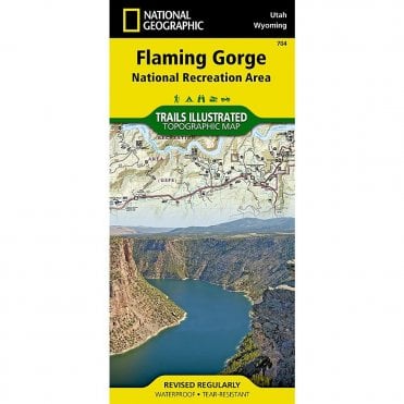 Flaming Gorge National Recreation Area Trail Map - Nat Geo 704