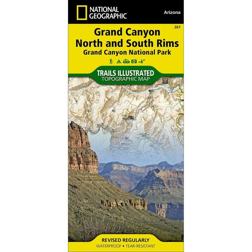 Grand Canyon, North and South Rims [Grand Canyon National Park] Trail ...