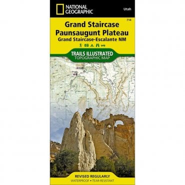 Grand Staircase, Paunsaugunt Plateau %5BGrand Staircase-Escalante National Monument%5D Trail Map - Nat Geo 714