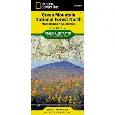 Green Mountain National Forest North %5BMoosalamoo National Recreation Area, Rutland%5D Trail Map - Nat Geo 747