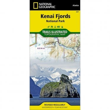 Kenai Fjords National Park Trail Map - Nat Geo 231