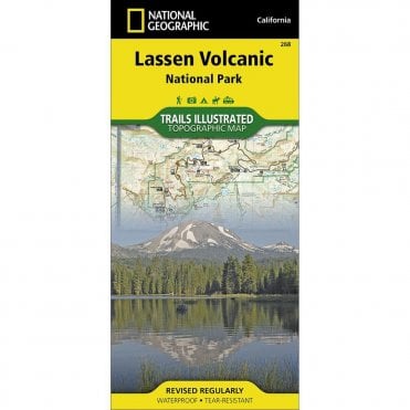 Lassen Volcanic National Park Trail Map - Nat Geo 268