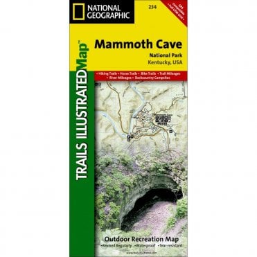Mammoth Cave National Park Trail Map - Nat Geo 234