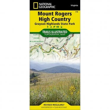 Mount Rogers High Country %5BGrayson Highlands State Park%5D Trail Map - Nat Geo 318