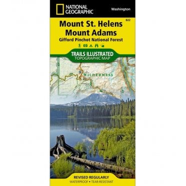Mount St. Helens, Mount Adams %5BGifford Pinchot National Forest%5D Trail Map - Nat Geo 822