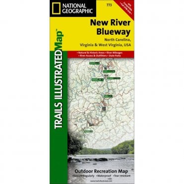New River Blueway Trail Map - Nat Geo 773