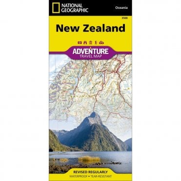 New Zealand Adventure Map - Nat Geo 3500