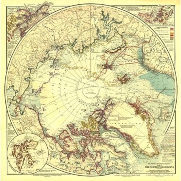 North Pole Regions  -  Published 1907