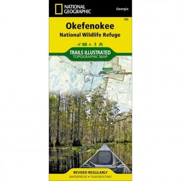 Okefenokee National Wildlife Refuge Trail Map - Nat Geo 795