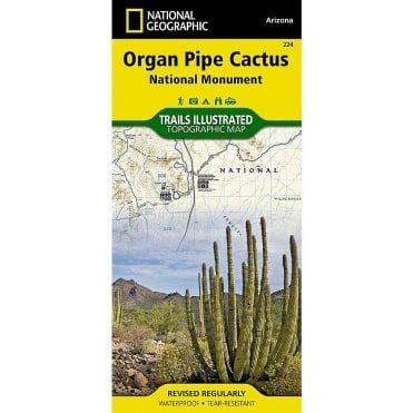 Organ Pipe Cactus National Monument Trail Map - Nat Geo 224