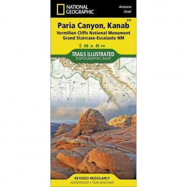 Paria Canyon, Kanab %5BVermillion Cliffs National Monument, Grand Staircase-Escalante National Monument%5D Trail Map - Nat Geo 859