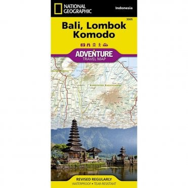 Bali, Lombok, and Komodo %5BIndonesia%5D Adventure Map - Nat Geo 3005