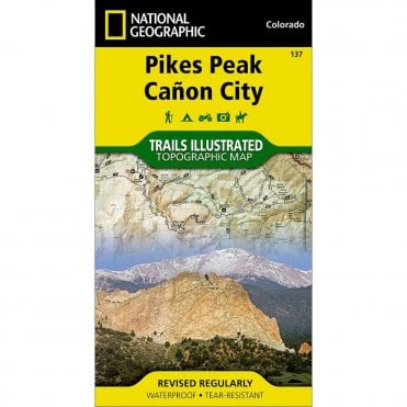 Pikes Peak, Cañon City Trail Map - Nat Geo 137