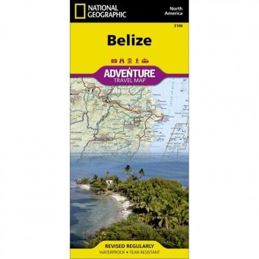 Belize Adventure Map - Nat Geo 3106