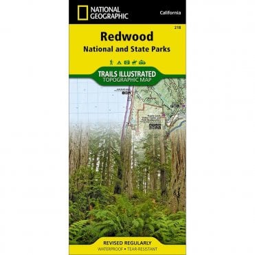 Redwood National and State Parks Trail Map - Nat Geo 218