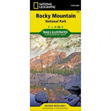 Rocky Mountain National Park Trail Map - Nat Geo 200