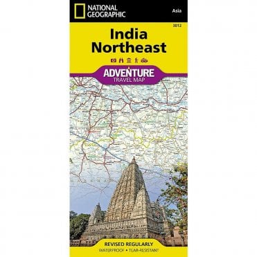 India Northeast Adventure Map - Nat Geo 3012