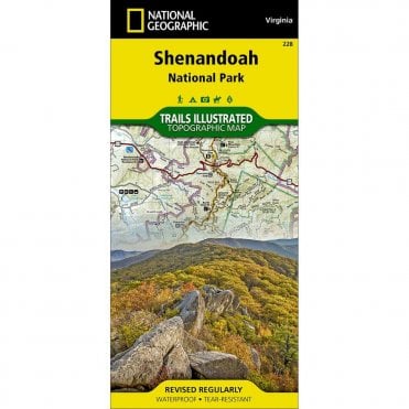 Shenandoah National Park Trail Map - Nat Geo 228