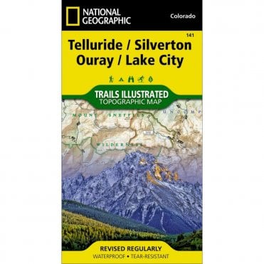 Telluride, Silverton, Ouray, Lake City Trail Map - Nat Geo 141