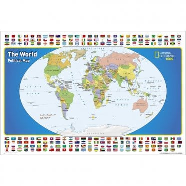 The World for Kids Wall Map (36 x 24 inches)