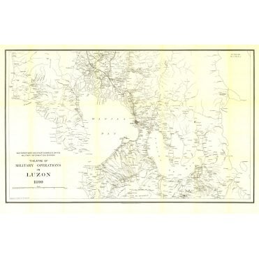 Theatre of Military Operations in Luzon - Published 1899