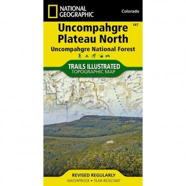 Uncompahgre Plateau North %5BUncompahgre National Forest%5D Trail Map - Nat Geo 147