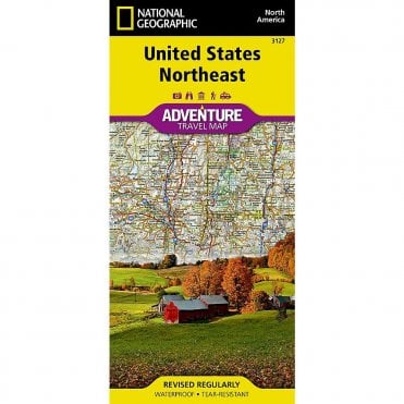 United States, Northeast Adventure Map - Nat Geo 3127