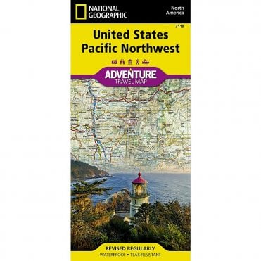 United States, Pacific Northwest Adventure Map - Nat Geo 3118
