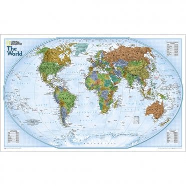World Explorer Wall Map (32 x 20 inches)