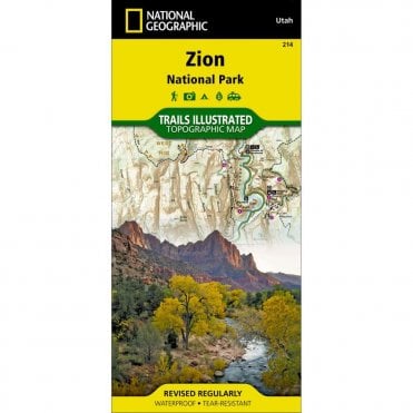 Zion National Park Trail Map - Nat Geo 214