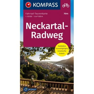 Neckar Valley cycle route - Kompass cycle tour map 7044