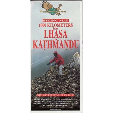 Biking Map: 1000km from Lhasa to Kathmandu. Nepa Maps