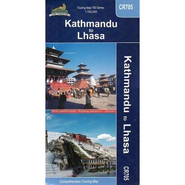 Kathmandu to Lhasa. Nepa Map CR705
