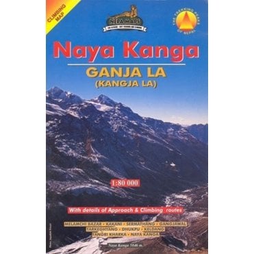 Naya Kanga - Ganga La (Kanga La) Climbing map. Nepa Map CL804
