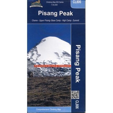 Pisang Peak Climbing map. Nepa Map CL806