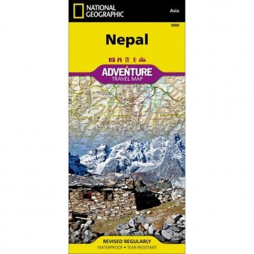 Nepal Adventure Map - Nat Geo 3000