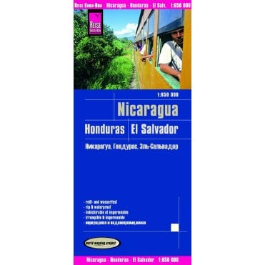 Nicaragua, Honduras, El Salvador Map - Reise Know-How