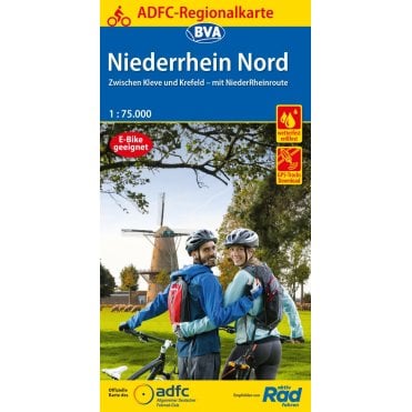 Niederrhein Nord Regional Cycling Map