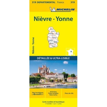 Michelin Local Maps of France 319: Nievre Yonne