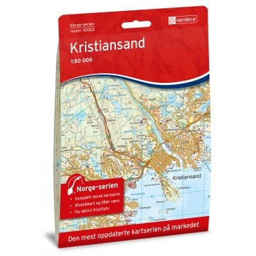 10002: Kristiansand Norge-serien 1:50 000