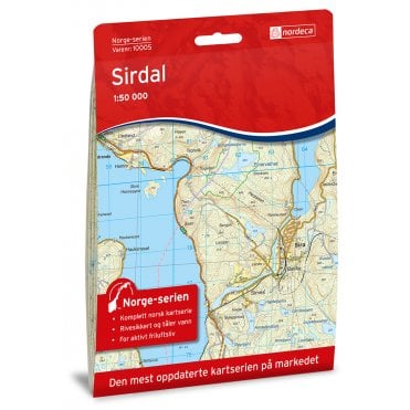 10005: Sirdal Norge-serien 1:50 000