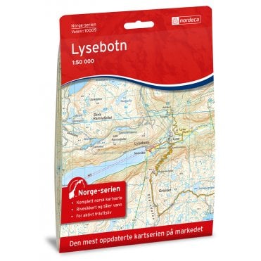 10009: Lysebotn Norge-serien 1:50 000