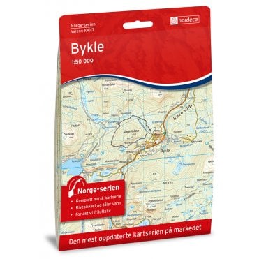 10017: Bykle Norge-serien 1:50 000