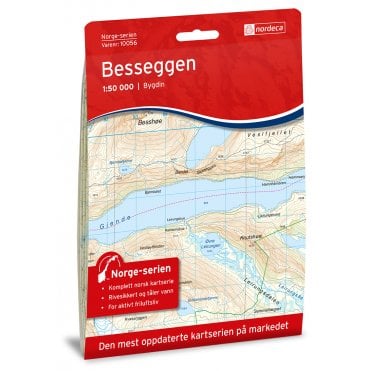 10056: Bygdin (Besseggen) Norge-serien 1:50 000