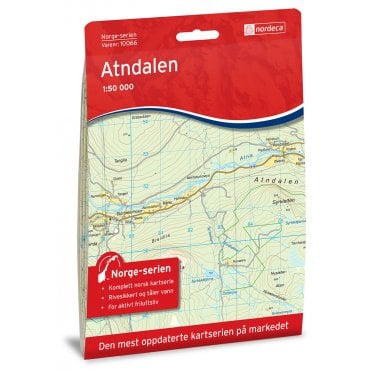 10066: Atndalen Norge-serien 1:50 000
